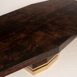 Table à manger Mod. 2007D par Willy Rizzo & Nucci Valsecchi pour Aldo Tura, 1970