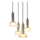 Large glass cascade chandelier designed for Staff Leuchten, Germany, 1970s.