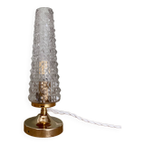 Vintage glass globe table lamp