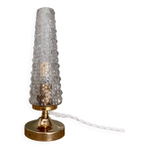 Vintage glass globe table lamp