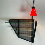 Wall shelf floor lamp
