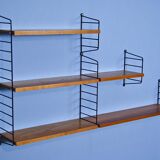 Vintage Danish beech shelf by Nisse Strinning for String, 1960s.