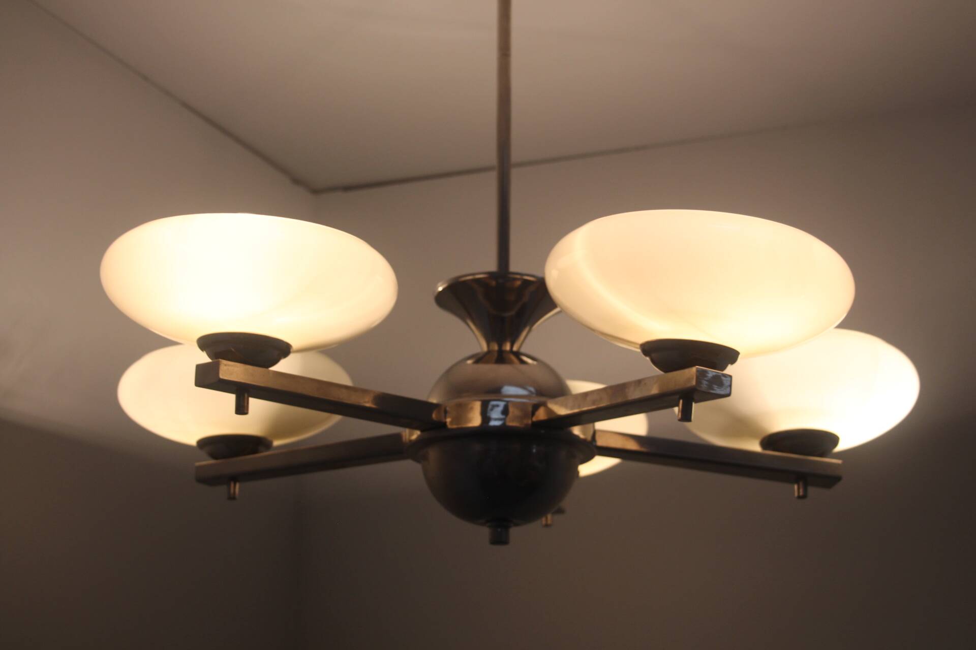 Art Deco Candlestick 1930s, Czechoslovakia