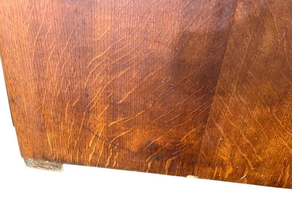 Vintage American desk with roller shutter