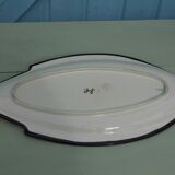St. John of Brittany earthenware dish, Vintage 50/60s, in the shape of a fish