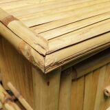 Pair of bamboo bedside tables