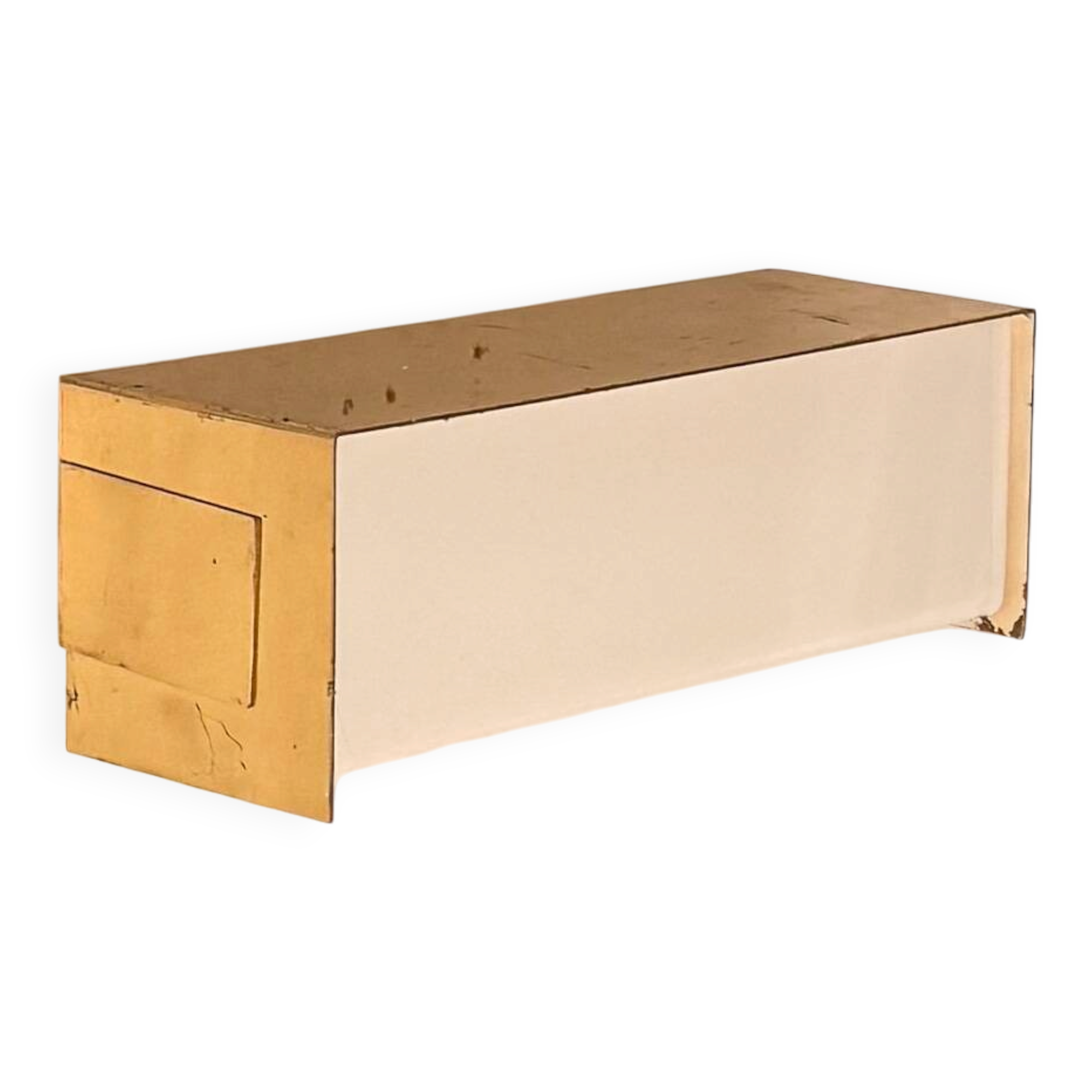 Vintage brass and Perspex wall light, France 1960.