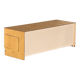 Vintage brass and Perspex wall light, France 1960.