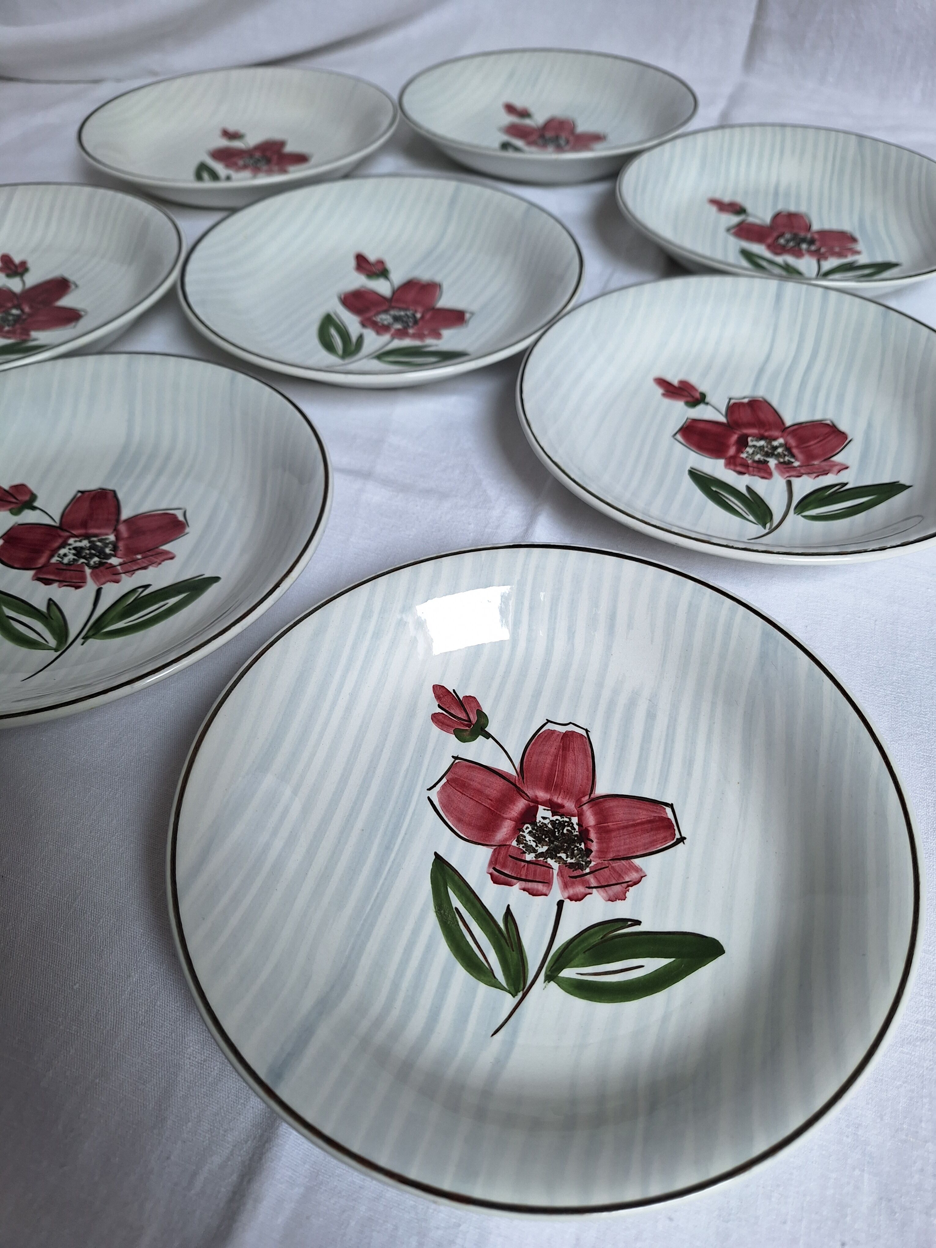 Assiette Sarreguemines vintage