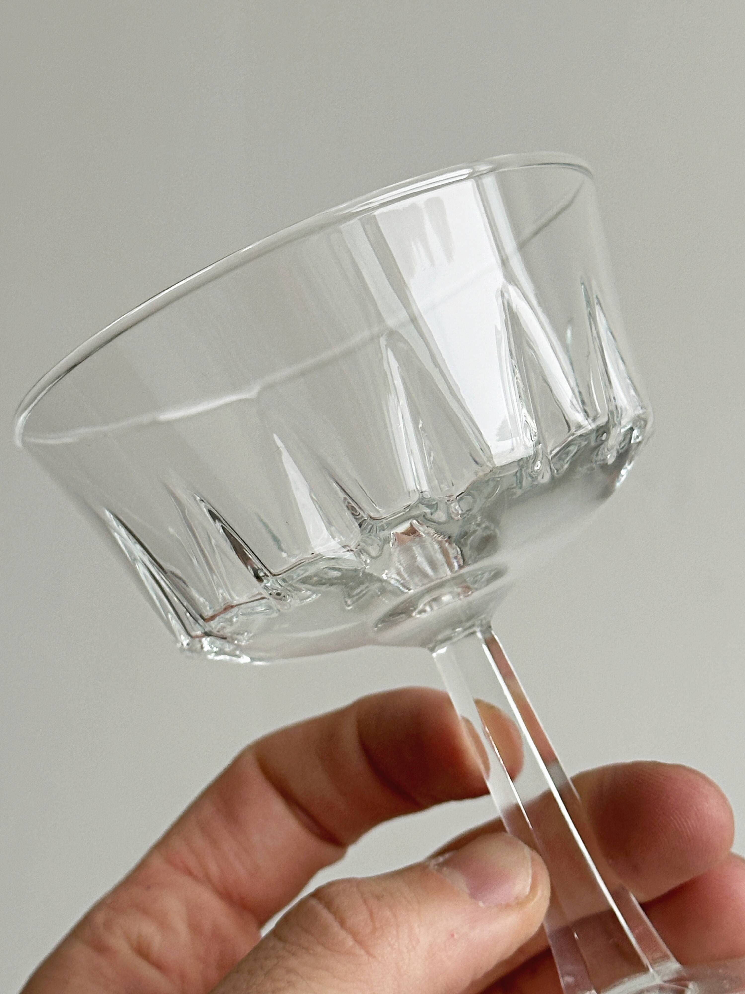 set of 5 glass glasses