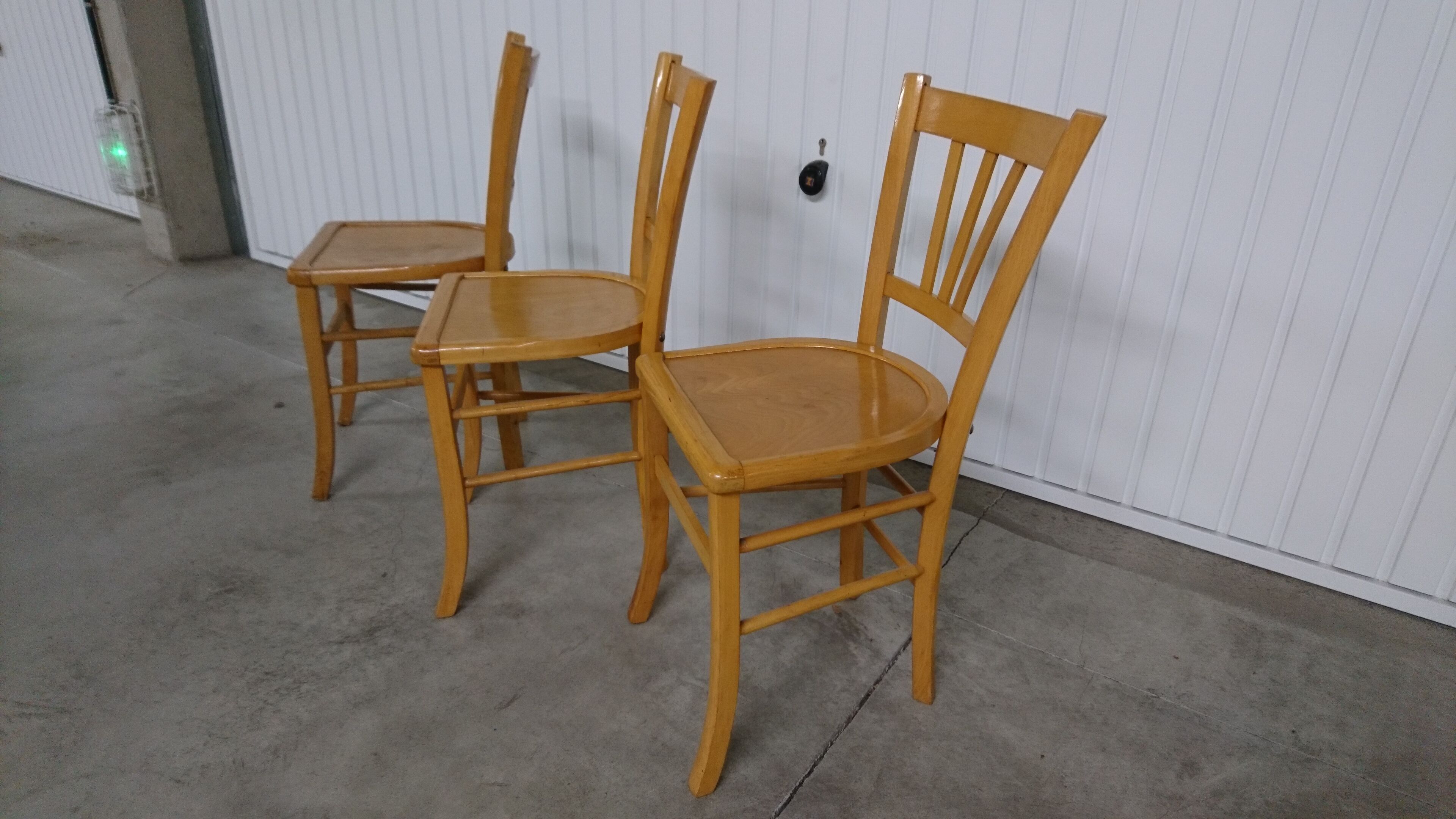 Set of 3 chairs bar Baumann