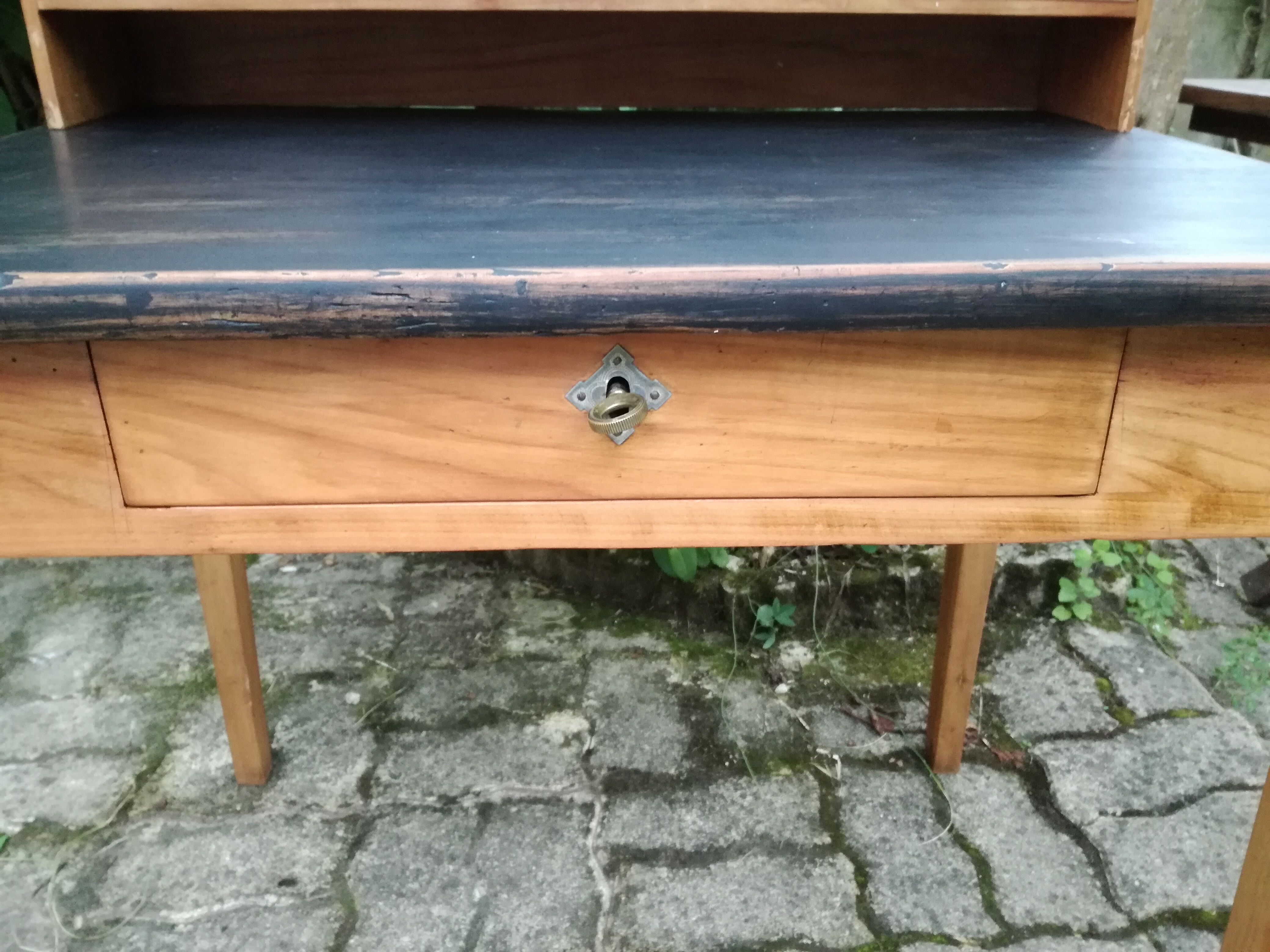 Stepped desk in fruit wood