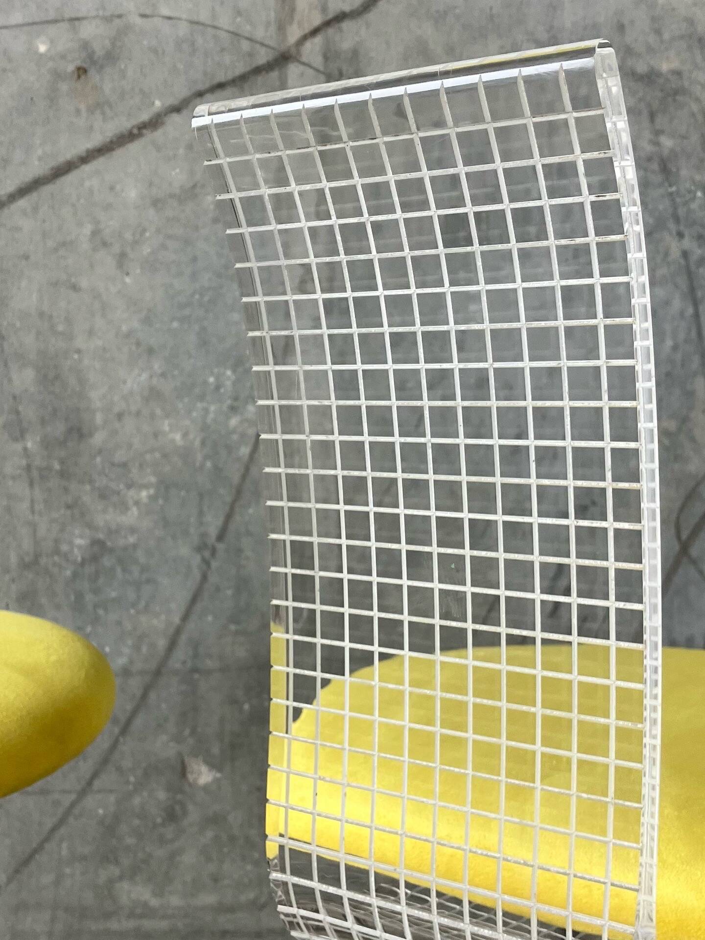 High chairs with plexiglass backrest Mirima, France