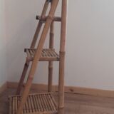 Bamboo ladder shelf