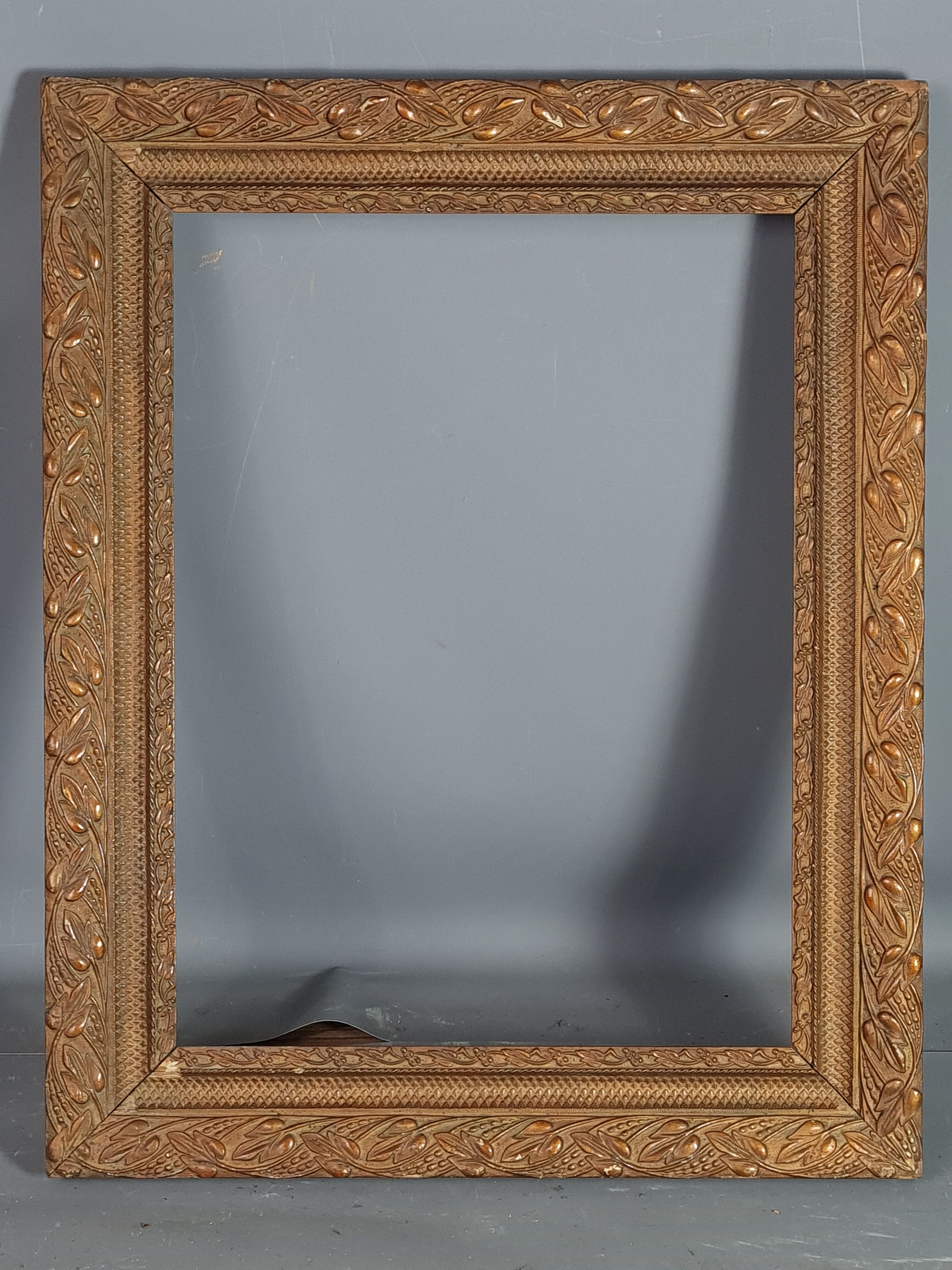 Old frame stucco wood decoration foliage