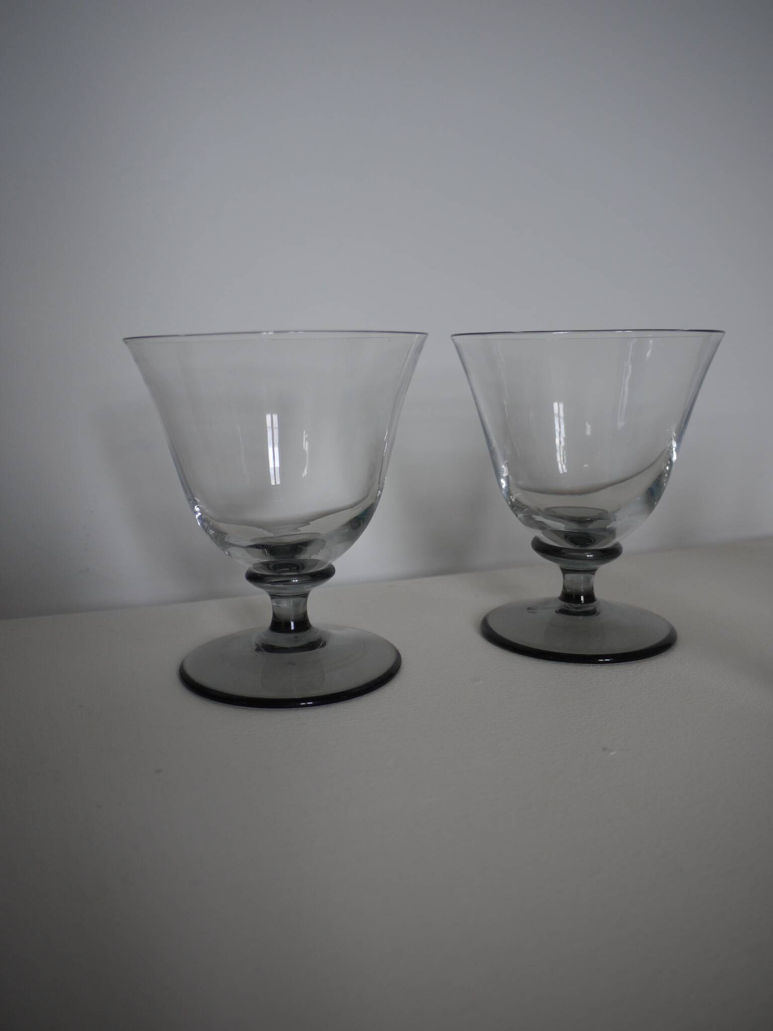 Lot de 4 verres en cristal