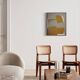 Ocher-taupe relief acrylic paint