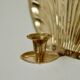 Paire d'appliques vintage en laiton