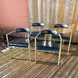 Series of 4 vintage armchairs