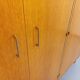 Vintage oak wardrobe from the 1960s.