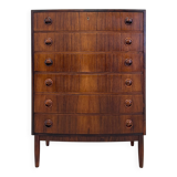 Rosewood Bowed Chest Of Drawers By Kai Kristiansen