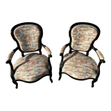 Pair of Voltaire armchairs