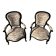 Pair of Voltaire armchairs