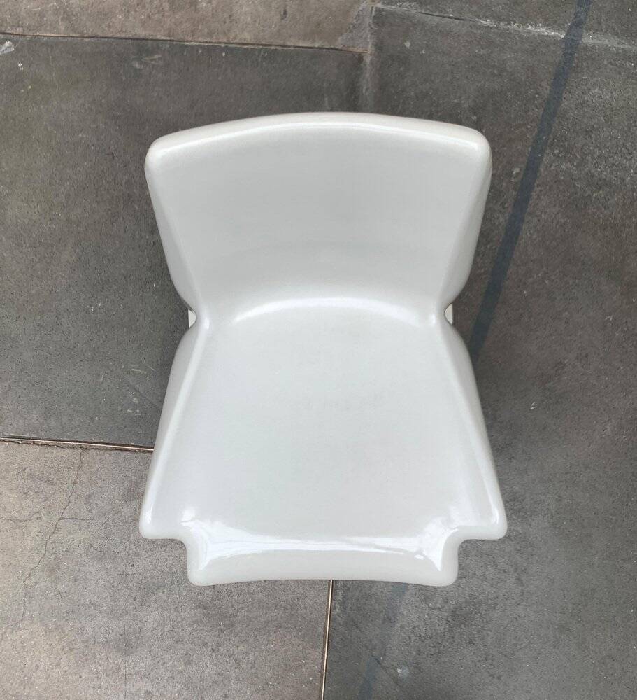 Stackable German chair in mid-century space age style by Helmut Bätzner for Bofinger, 1960s.