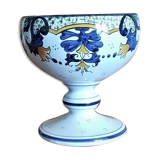 Cut on foot in earthenware Vieux Rouen signed R Tion