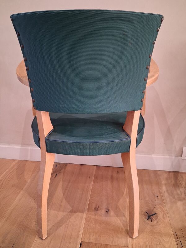 Paire de fauteuils bridge vert