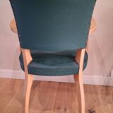 Pair of green bridge chairs