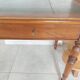 Wooden desk, leather top, extensions