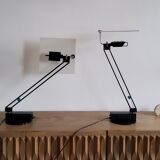 Paire de lampes vintage modèle w&o par Ketoff pour aluminor, 1980s