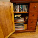 Cherry wood entrance cabinet doors and drawers
