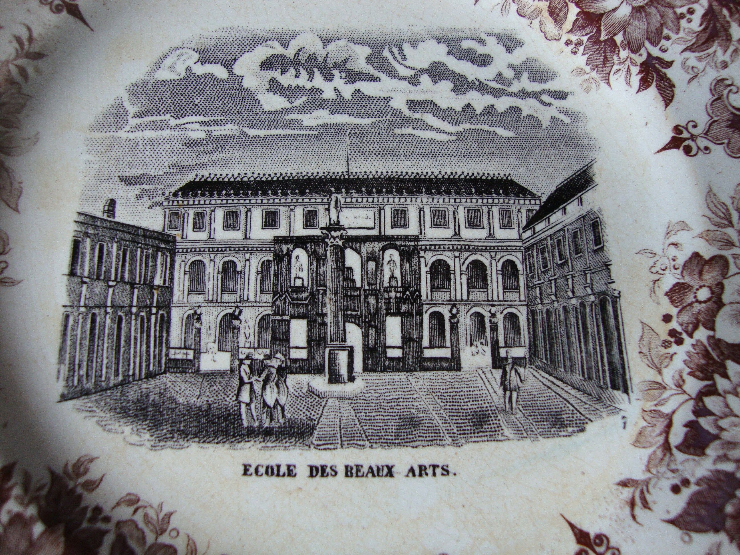 Keller and Guerin dessert plate "School of Fine Arts"