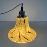 Purple opaline globe portable or pendant lamp