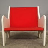 Red armchairs from the 70s