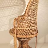 Armchair "Emmanuelle" in rattan for children