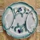 Artichoke plate Digoin in majolica faience barbotine