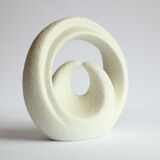 Vase cercles croisés de Roberto Rigon pour Bertoncello, Italie années 1970