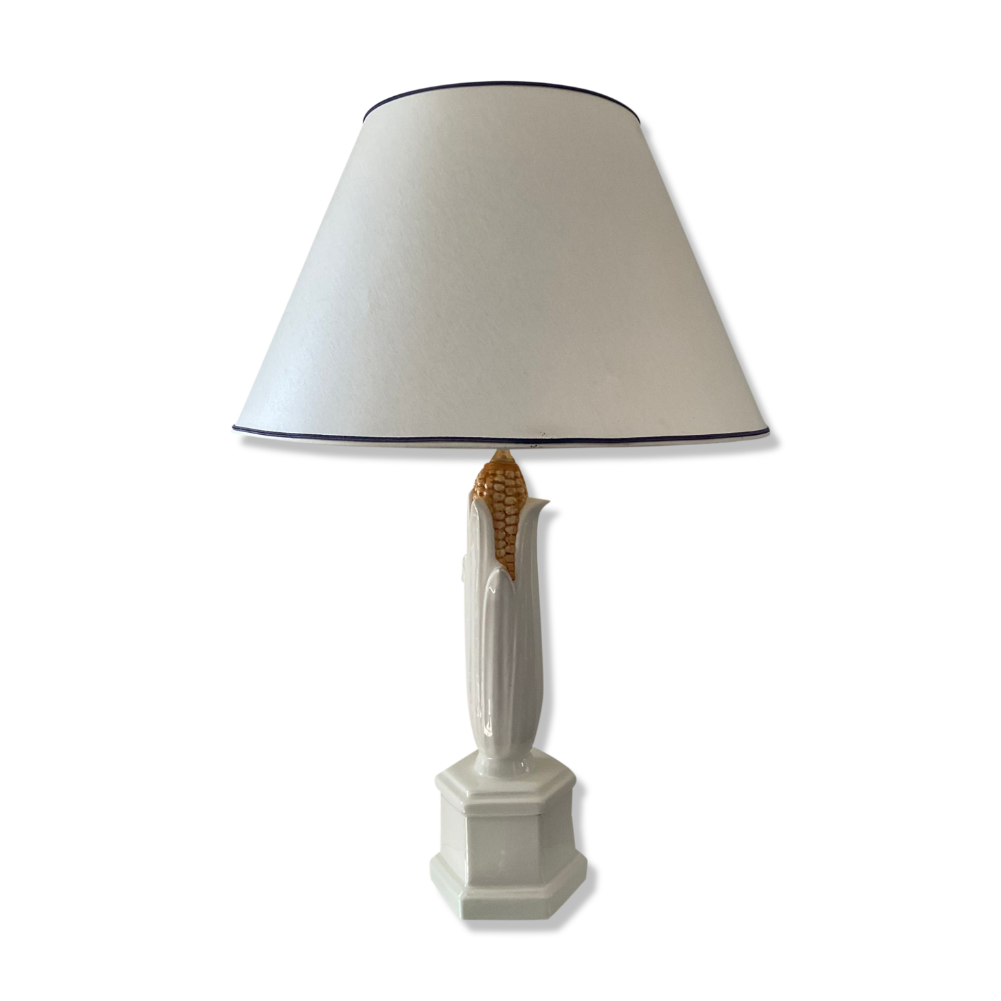 Vintage ceramic cob lamp 70s