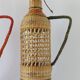 Bouteilles tressées Osier Vintage Origine Viêtnam