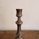 Antique Silver-Plated Candle Holder Torch, Louis XV Style, Table Decoration