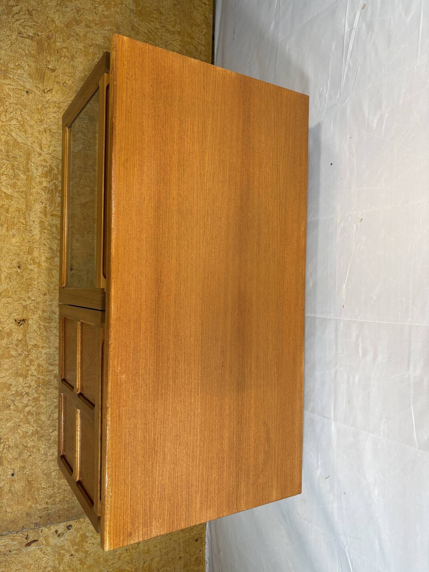 Mid-Century Modern Nathan Squares Teak Media / Lowboard Cabinet – 1960  Ico