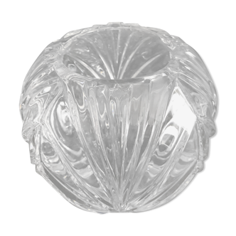 Vase boule en cristal