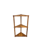 Solid wood corner shelf