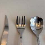 Vintage metal cutlery set