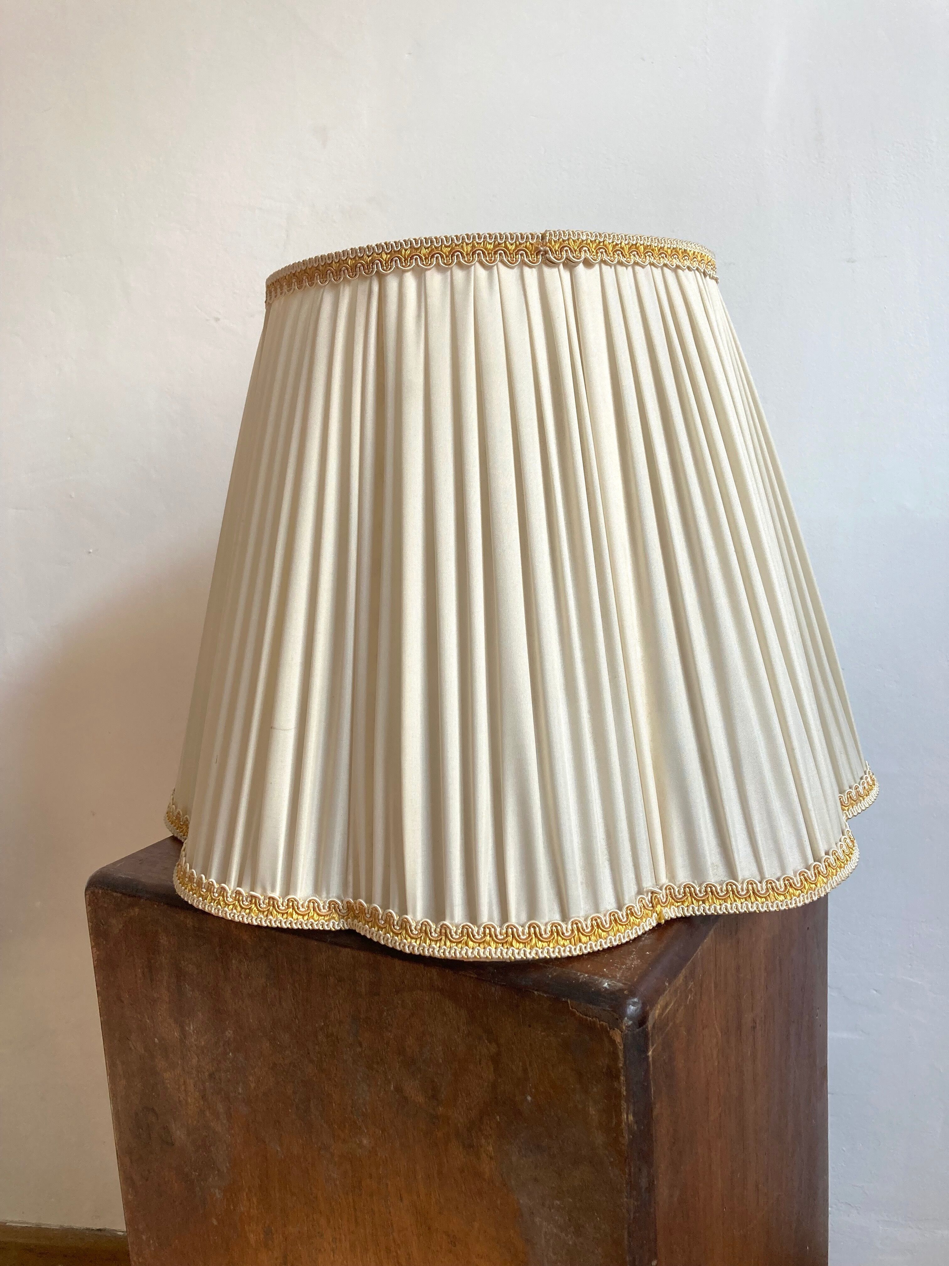 Vintage pleated lampshade