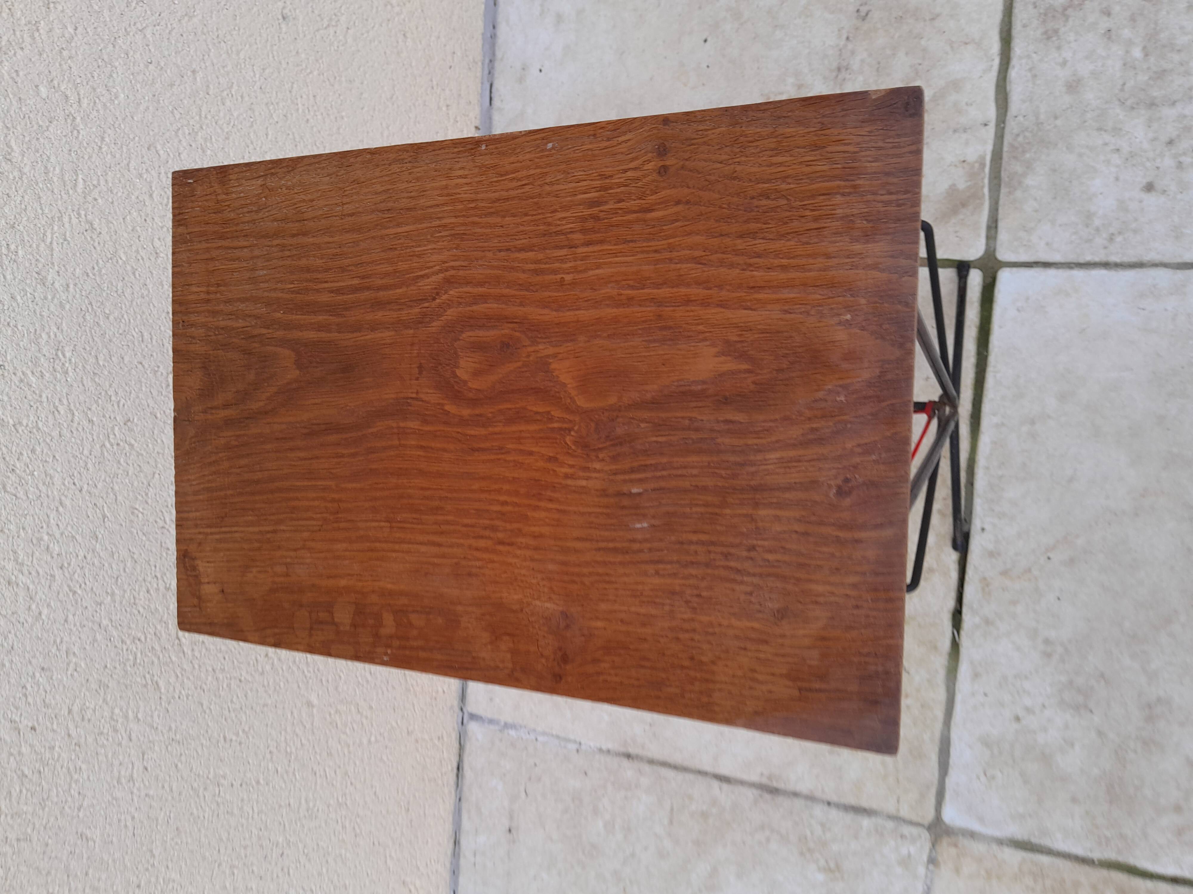 Vintage scoubidou magazine holder side table