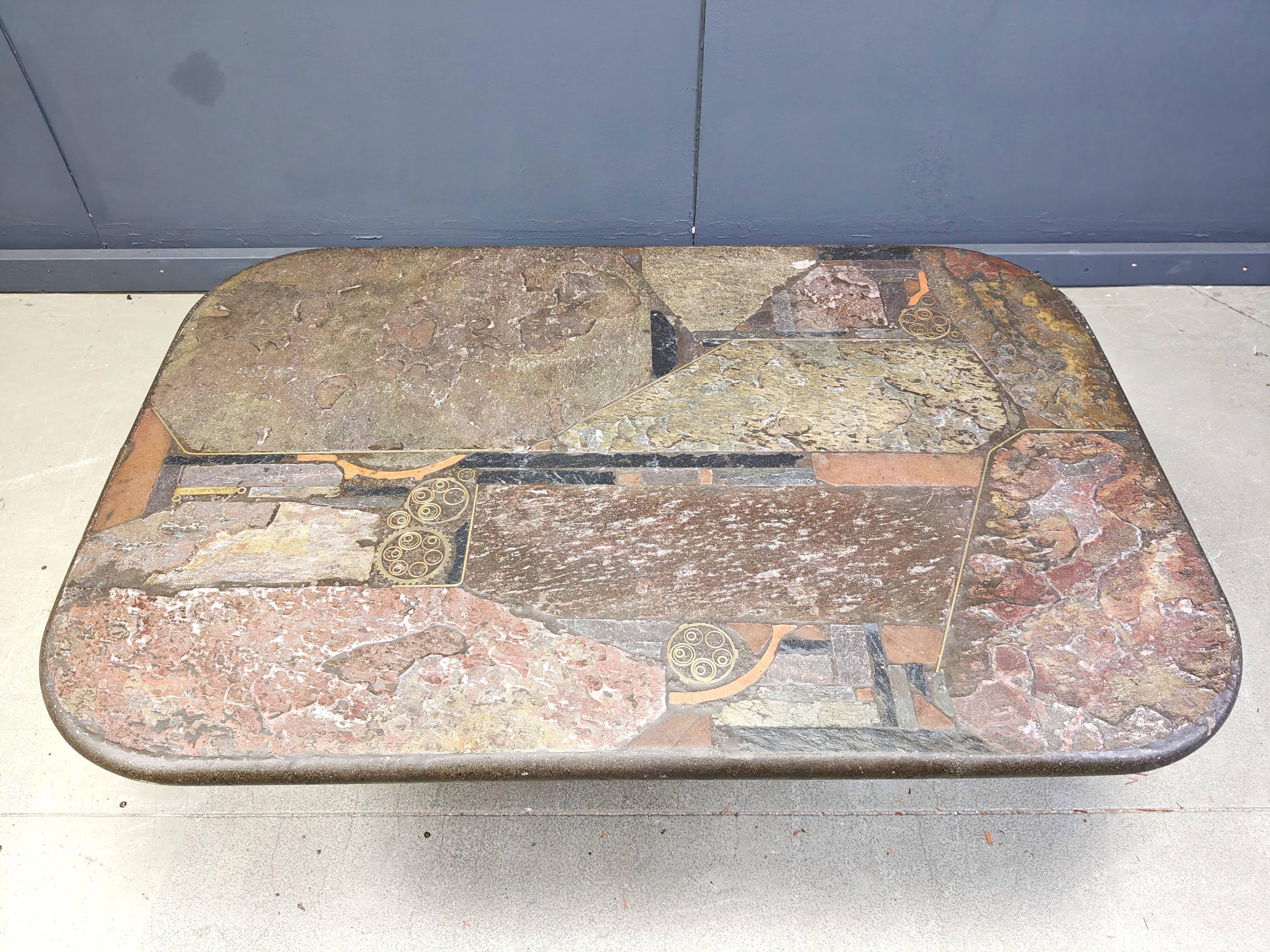Table basse de Marcus Kingma, années 1980